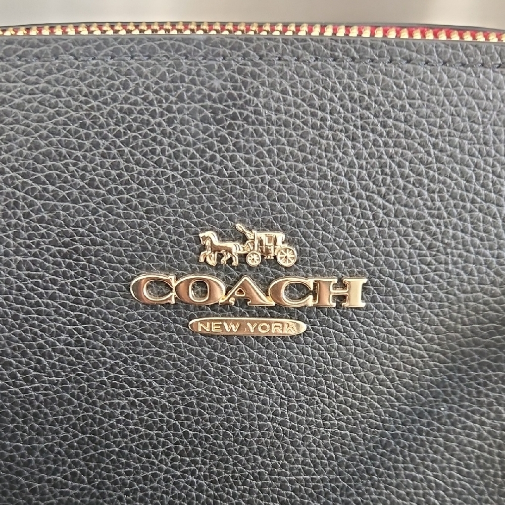Coach Tatum Black and Red Tote Bag - Picture 2 of 15